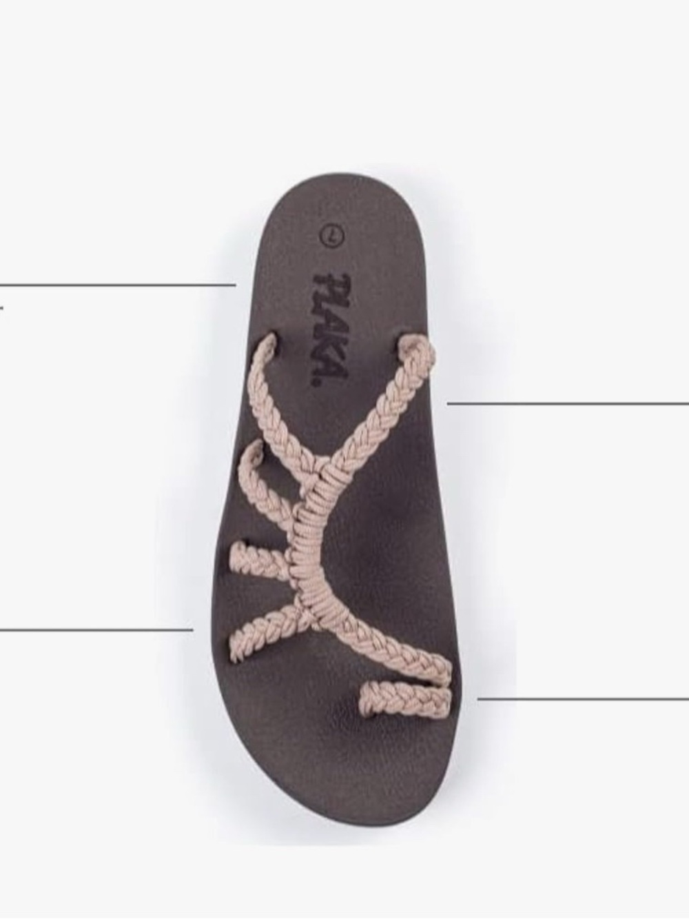 Plaka Relief Flip Flops for Women with Arch Support | Comfy Sandals for Women 8 - Picture 5 of 5